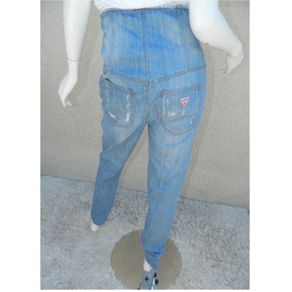 Guess Women High Waisted Mom Jeans Blue Size 31 - Picture 2 of 8